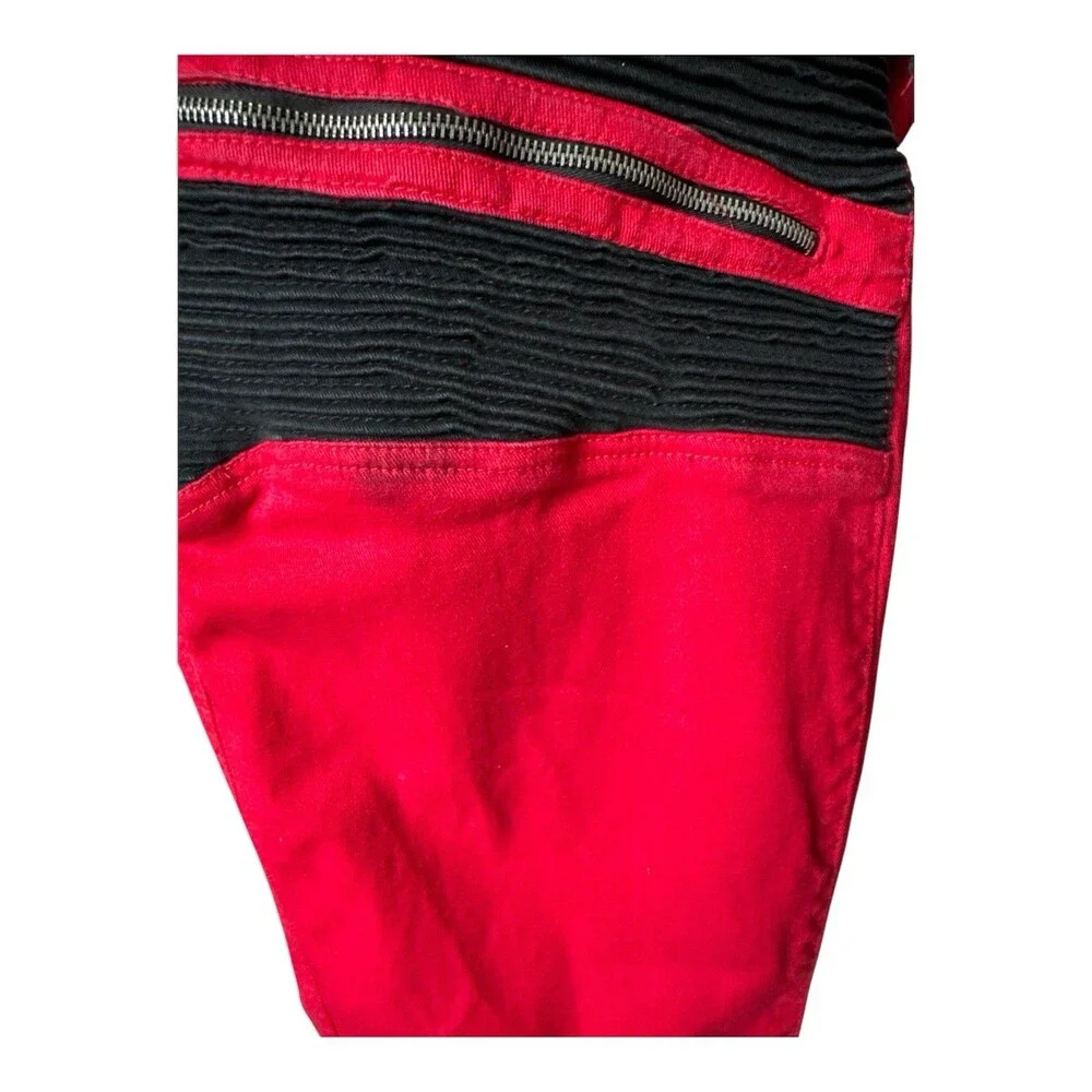 ROCAWEAR Red Black Y2K Streetwear 90s Jeans Men's 46 x 29